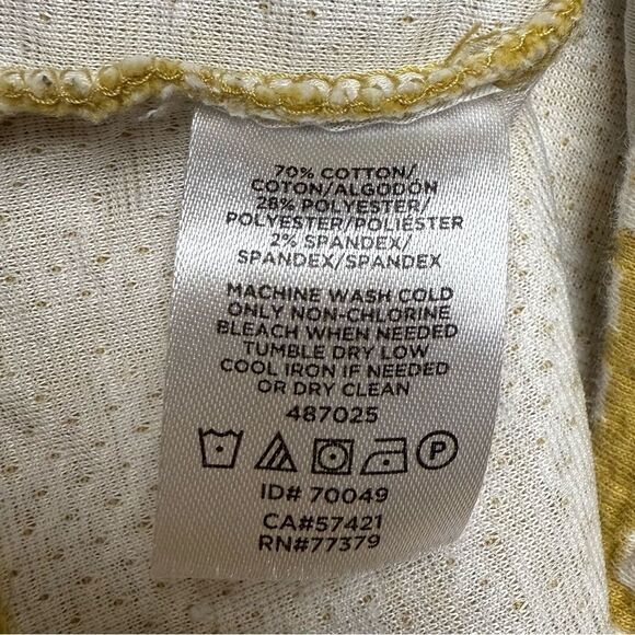 Ann Taylor Mustard Checkered Blouse - Picture 7 of 7